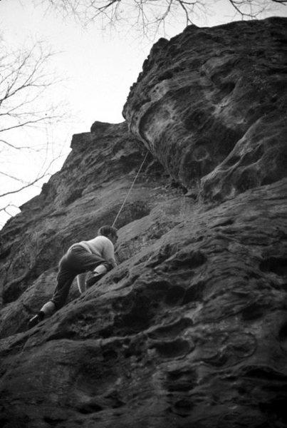 Royal Robbins climbing George's sometime after his Yosemite adventures