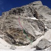 Middle Teton Cave Route: 5.12b, 5.8 r