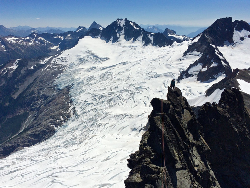 Near the top of the ridge on July 4th