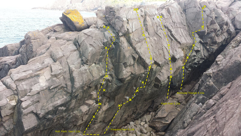 Flight Path Crag in Logy Bay