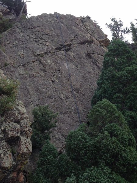 Rope is hanging on Horns of Jericho.