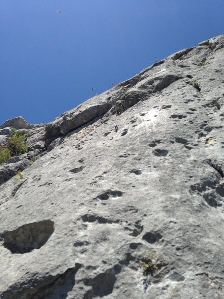 Second pitch of Der Letzte Mohikaner (left side of the photo) and Direkter Mohikaner (right side). 