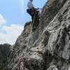 Use a double length sling on the last bolt while leading Shark Bait or Shark's Breath. It sure avoids a lot of friction on your rope while belaying up your partner(s). Just make sure the rope clipped biner hangs below the rock bulge.   