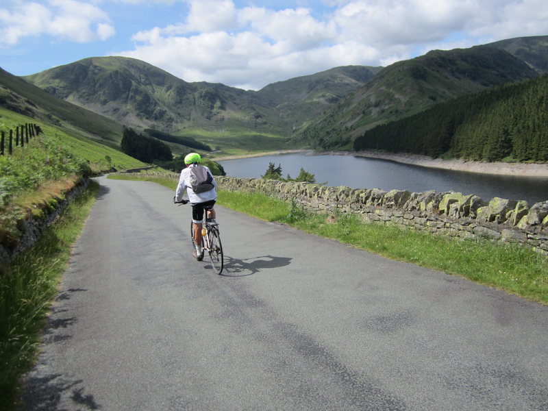 Cycling to Haweswater Cumbria 