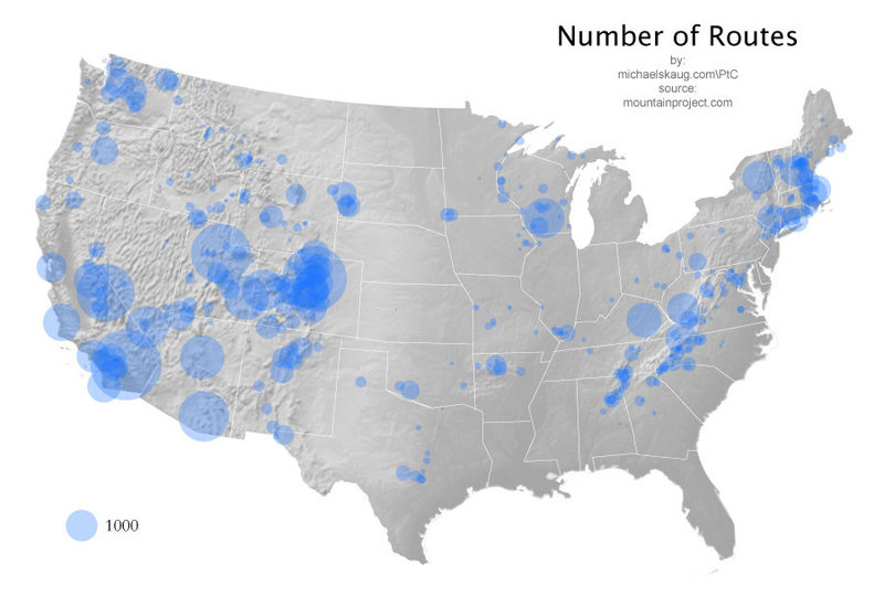 Number of Routes map