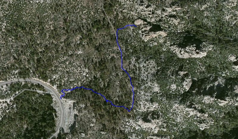 Ridgeline Approach tracked using Gaia GPS