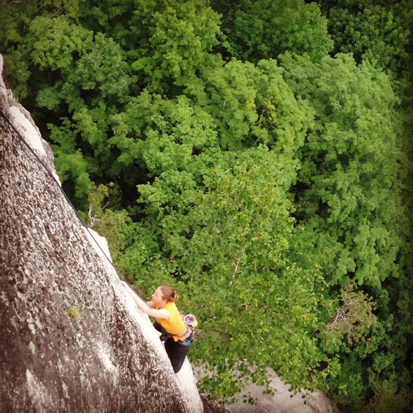 Amazing arete climbing... Torie
