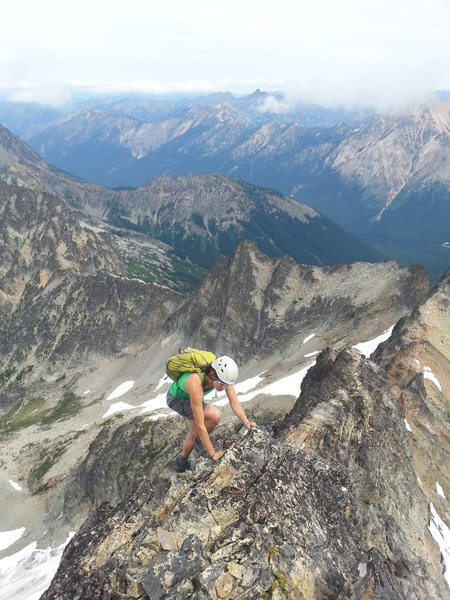 High on the NE Ridge of Black Peak