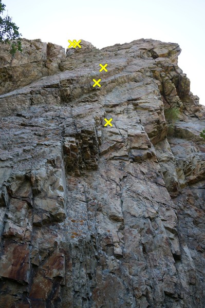 Route has three bolts, accidentally climbed the route thinking it was a sport route. Beware that there is groundfall potential if no trad gear is placed