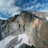 The Diamond from the south end of the Boulderfield. East along the ridge from the Chasm View raps. Taken July 23rd, 2015 at 8am.