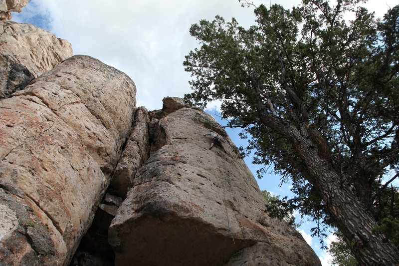 Aaron hitting the Crux