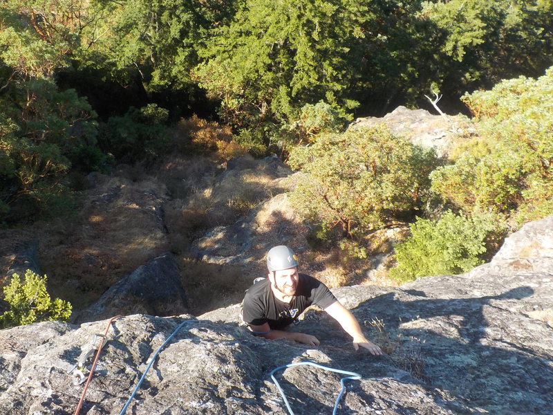 Ben making the final face move on pitch 1