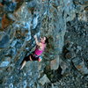 Alysa Grohs getting into the Crux on Flip a Bitch Bear