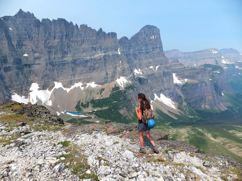 Descending Cataract Mtn en-route to Pollock and Bishops Cap