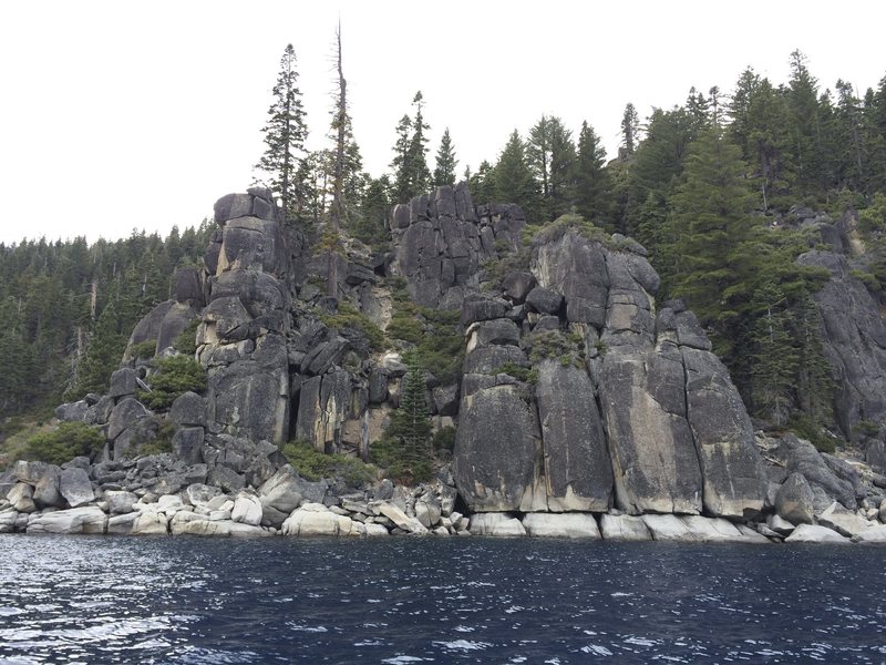 The Highline Towers <br>
On the left (south tower) is Tessie's Terror <br>
On the right (north tower) is Drain the Lake