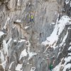 P2 of Ha Dov, Bear Creek Falls Wall, Ouray.<br>
<br>
Photo: Karsten Delap.