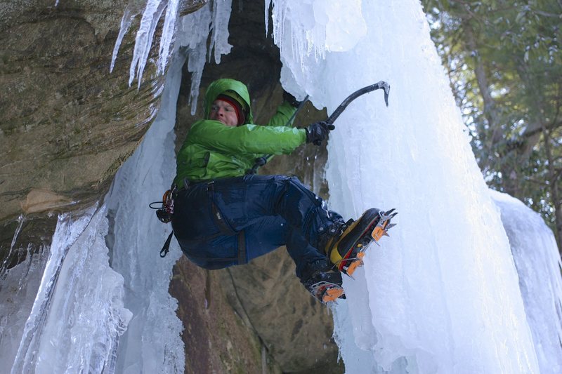 Ice climbing at the Red!