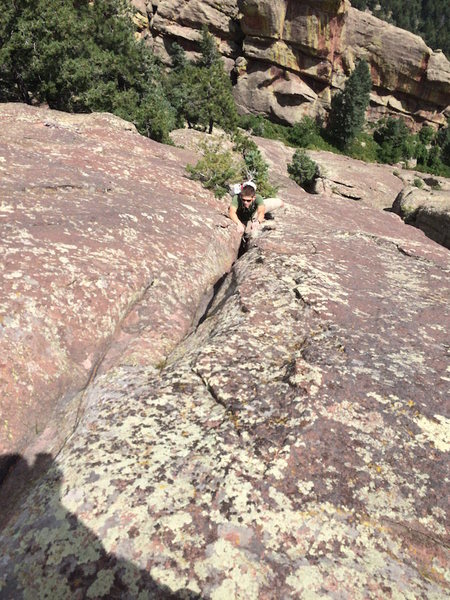 Funky groove right below the summit.