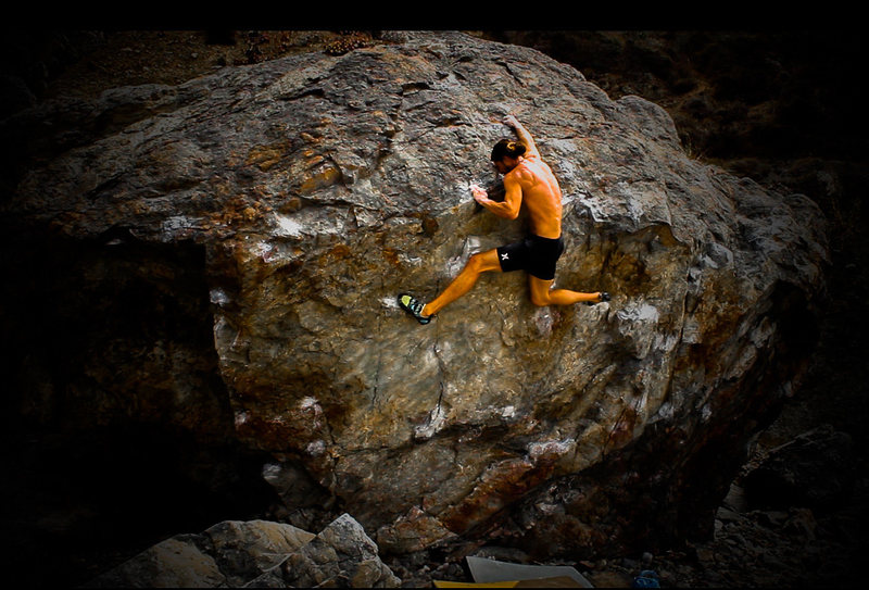 Little Wing top-out crux. 