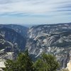 In Yosemite on the peak of Clouds Rest