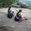 Halfway rest of Old Rag Mountain //HIKE//. Shortly after this, the rock scramble began.