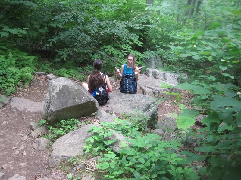 Coming out of the switchbacks on the Old Rag Mountain //HIKE//. Many waterfalls nearby.