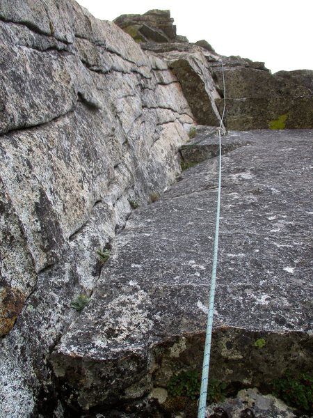 Pitch 3. Good climbing, pretty sustained 5.8 with a 5.9 section.