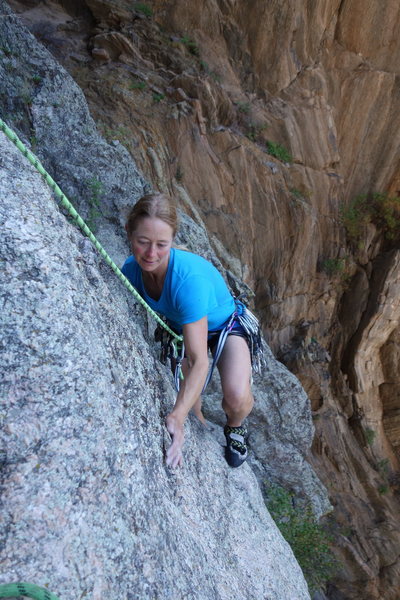 Dede topping out on the second pitch.