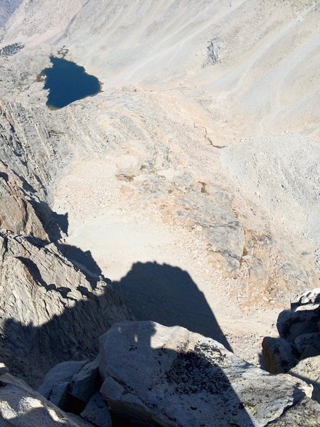 Shadow of the tower from the summit