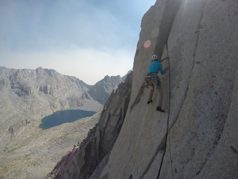 Great diagonal finger crack on Pitch 8