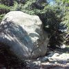 The Trail Boulder, one of the larger boulders in the area, Thurman Flat