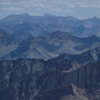 Zoomed in shot looking at Whitney and the profile of the East Buttress.