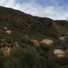 This is a picture of the Munson Boulders area taken on the hilltop overlooking the boulder field facing the road. For perspective, Ojai is to the left, Pine is to the right.