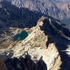 Looking down the North Arete towards Glacier Lake from one of the many summit blocks