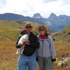 Here is a little history. Pictured is Carroll Groeger and her husband, Ted Keller, with Vestal Peak in the background. Carroll is the daughter of Werner Schnackenberg, one of the FAs.