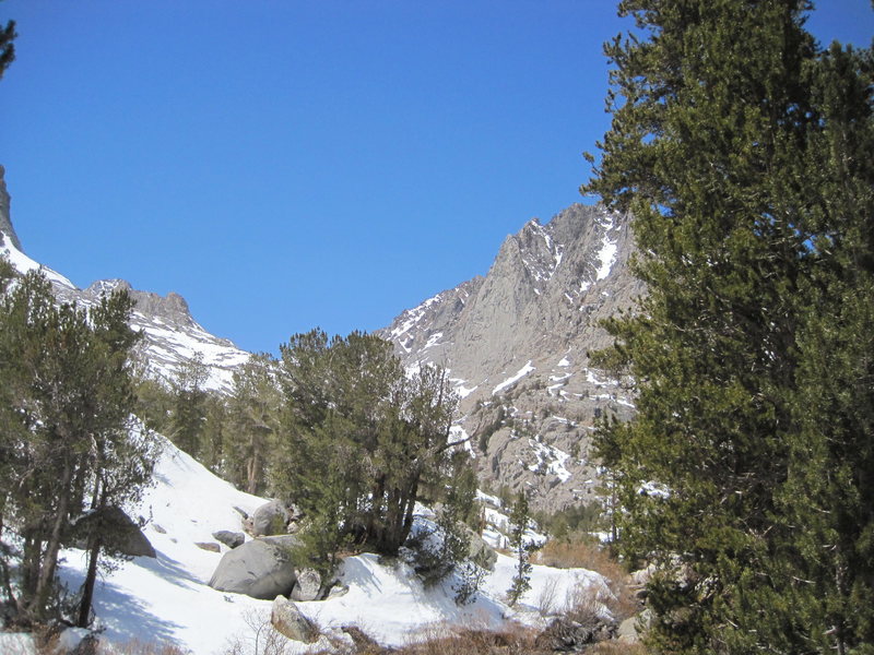 The Diamond as seen from Fifth Lake.