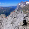 A look back at the ridge following the cave.