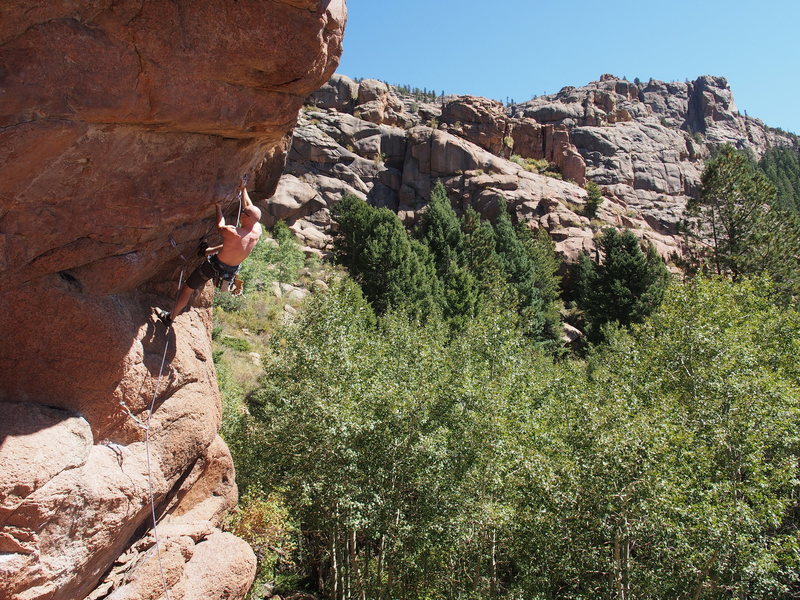 Start of lower crux.