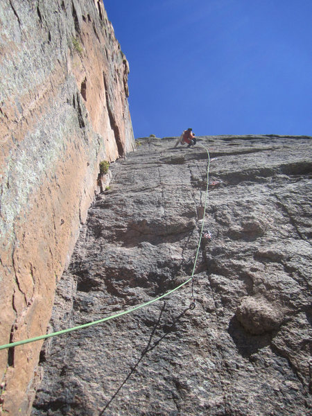 Tilt-a-Whirl! Fun, 5.9 sport route.