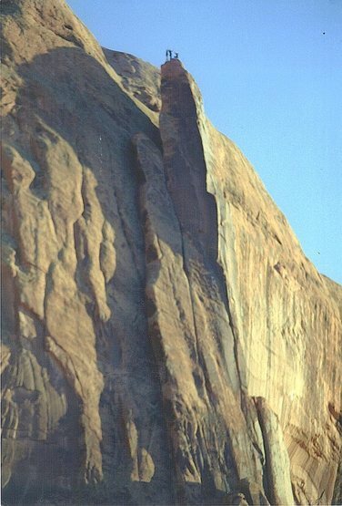 FA Moab Rim Tower ...On The Summit Jimmy Dunn ,Paul Ross , Billy Rothstein 