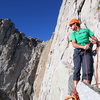 Josh belaying on South Summit Wall