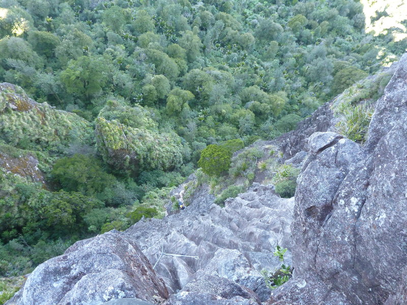 The final headwall, pitch 4