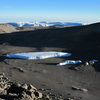 Furtwangler Glacier. Western Breach tops out in shadow on left.