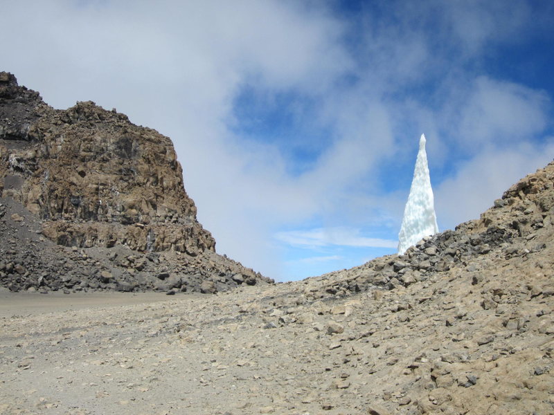 Crater ice.  Going...Going...gone