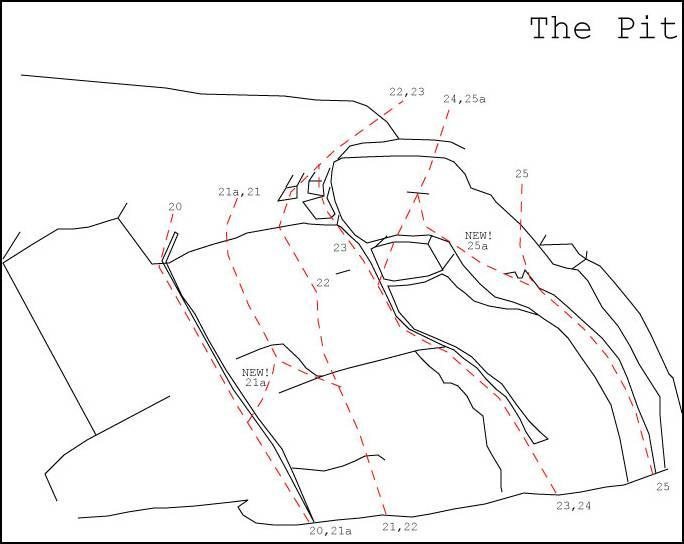 Beta Sketch map of The Pit in The Tiers area
