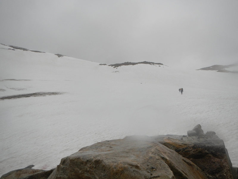 Rainy day on the Grasshopper Glacier 