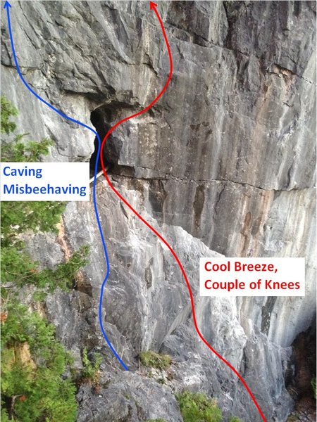 Cave area Route layout