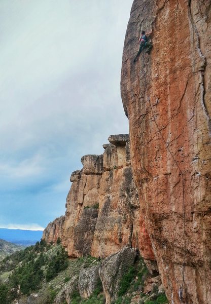 Holly Hillenbrand climbs well. 