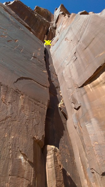 First pitch, climb in the corner