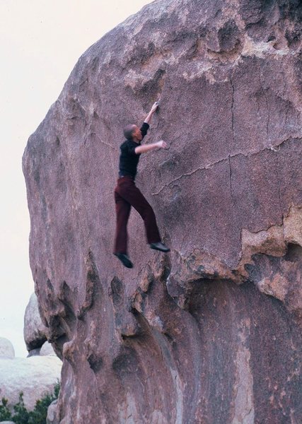     Zschiesche tossing for the pod,... sans pads in '87